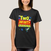 Grootmoeder twee oneindig en verder dan geboorteda t-shirt (Voorkant)