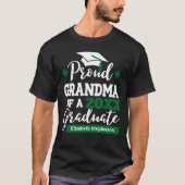 Grootmoeder van 2023 afstuderen groene tassel t-shirt (Voorkant)