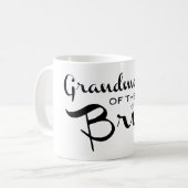Grootmoeder van Bride Black op White Koffiemok (Voorkant links)