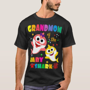 Grootmoeder van de Baby haaiendag grootmoeder haai T-shirt