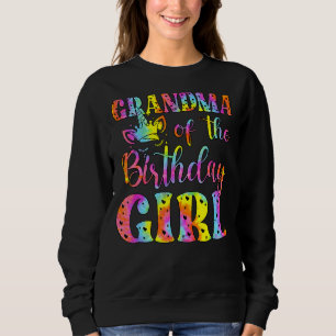 Grootmoeder van de Birthday Girl Unicorn Nana Tie  Trui