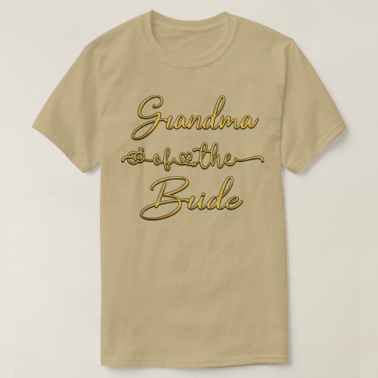 Grootmoeder van de bridale bruiloft-show t-shirt (Design voorkant)