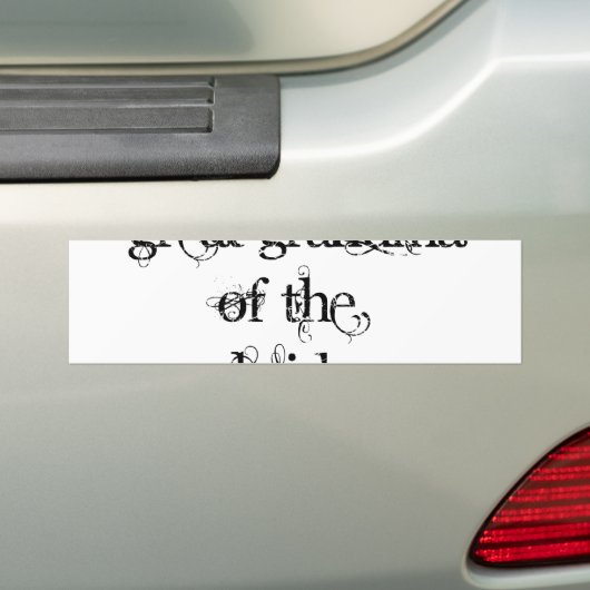 Grootmoeder van de Bride Bumpersticker (Op auto)