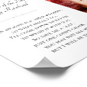 Grootmoeder van de Bride Photo Memorial Wedding Poster (Hoek)