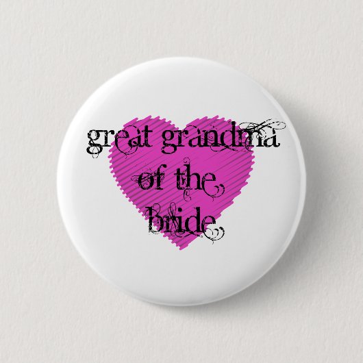 Grootmoeder van de Bride Ronde Button 5,7 Cm (Voorkant)