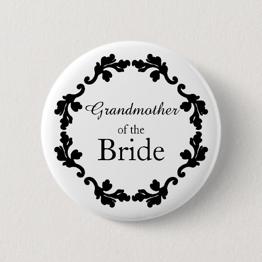 Grootmoeder van de Bride Ronde Button 5,7 Cm (Voorkant)