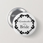 Grootmoeder van de Bride Ronde Button 5,7 Cm (Voorkant /achterkant)
