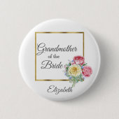 Grootmoeder van de bruid ronde button 5,7 cm (Voorkant)