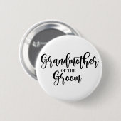 Grootmoeder van de bruidegom Button (Voorkant /achterkant)