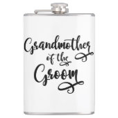 Grootmoeder van de bruidegom heupfles (Voorkant)