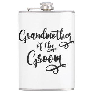Grootmoeder van de bruidegom heupfles