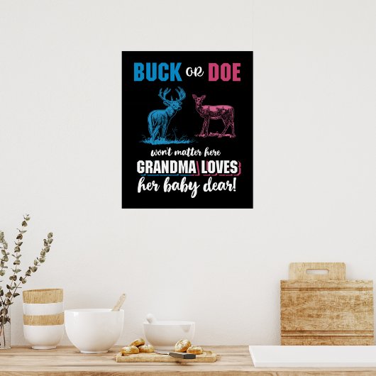 Grootmoeder van de Buck of Doe Poster (Keuken)