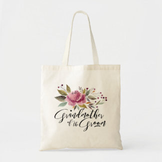 Grootmoeder van de Groom Floral Budget Canvas tas