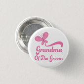 Grootmoeder van de Groom Wedding Party Ronde Button 3,2 Cm (Voorkant /achterkant)