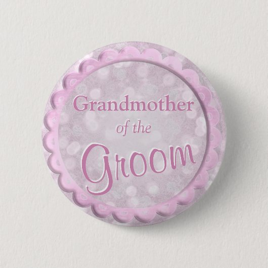 Grootmoeder van de roomroze Confetti Ronde Button 5,7 Cm (Voorkant)