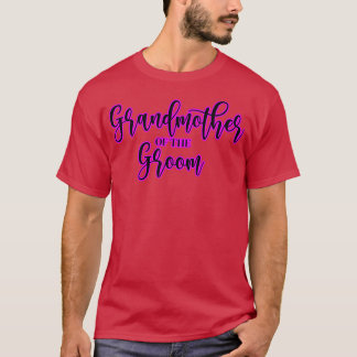 Grootmoeder van de roze roze tekst t-shirt