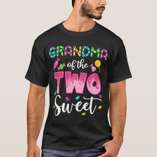 Grootmoeder van de twee zoete Sweetie Girl 2e dag  T-shirt (Voorkant)