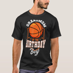 Grootmoeder van de verjaardag jongen basketbal the t-shirt