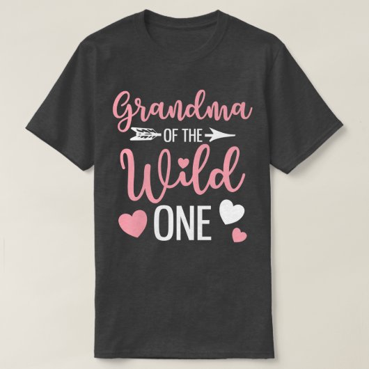 Grootmoeder van de wilde grootjongen Funny Gran T-shirt (Design voorkant)
