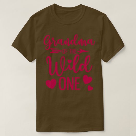 Grootmoeder van de wilde grootjongen Funny Gran T-shirt (Design voorkant)