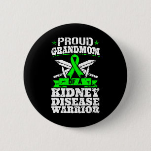 Grootmoeder van een nierziekte Warrior Awareness C Ronde Button 5,7 Cm