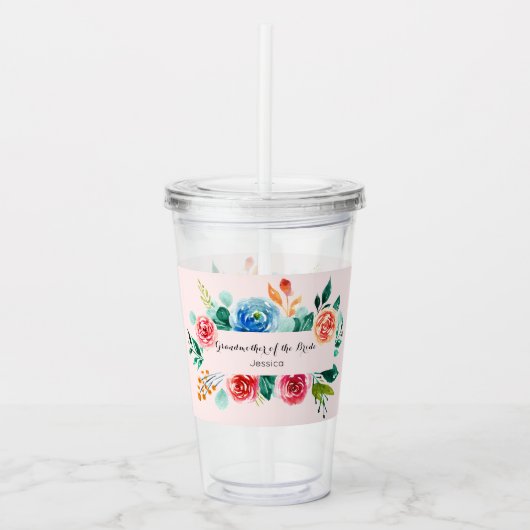 Grootmoeder van het bruinkoolhuwelijk acryl drinkbeker (Voorkant)