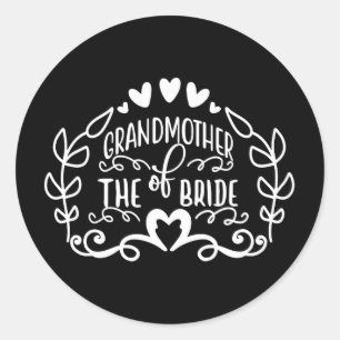 Grootmoeder van het Jubileum van de bruidsbruideT Ronde Sticker