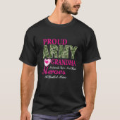 Grootmoeder van het leger van de proud (wit) t-shirt (Voorkant)