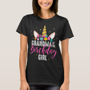 Grootmoeder van het meisje van de geboorte Grandma T-shirt