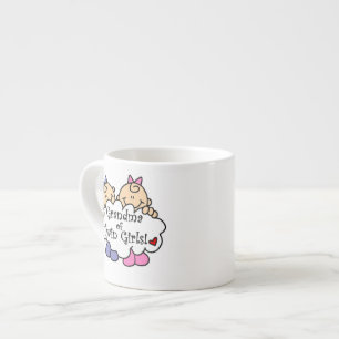 Grootmoeder van Twin Girls Gifts Espresso Kop