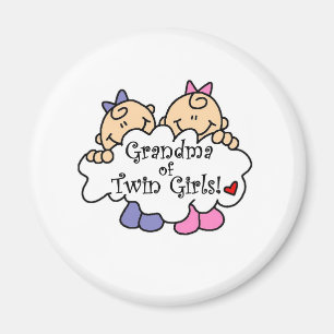 Grootmoeder van Twin Girls Magneet
