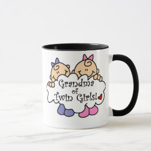 Grootmoeder van Twin Girls Tshirts en Gifts Mok