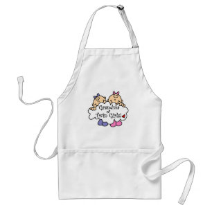 Grootmoeder van Twin Girls Tshirts en Gifts Standaard Schort