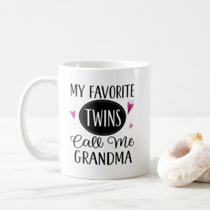 Grootmoeder van Twins Cute Gift Koffiemok