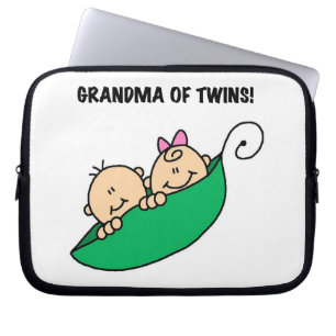 Grootmoeder van Twins Gifts Laptop Sleeve