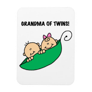 Grootmoeder van Twins Gifts Magneet