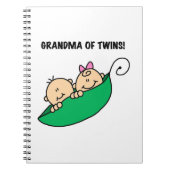 Grootmoeder van Twins Gifts Notitieboek (Voorkant)