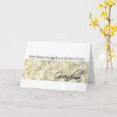 Grootmoeder verlies Roos sympathie Kaart (Gele Bloem)