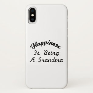 Grootmoeder voor vrouwen Happy is grootmoeder iPhone X Hoesje