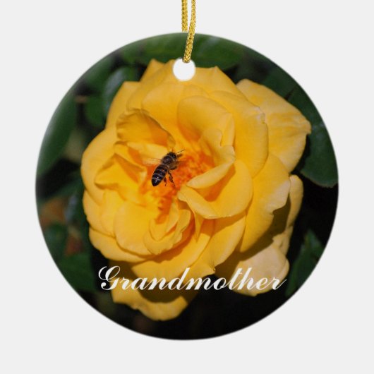 Grootmoeder Yellow Roses Ornament (Voorkant)