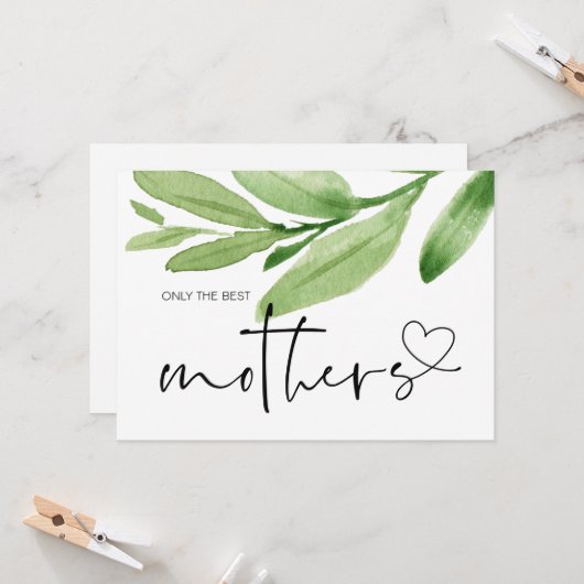 Grootmoeder Zwangerschap Onthulling Mama Baby Verr Kaart (Voorkant / Achterkant in situ)