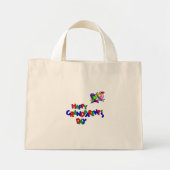 Grootmoederdag - mini tote bag (Voorkant)