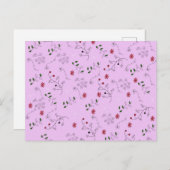 Grootmoeders bloem feestdagenkaart (Voorkant / Achterkant)