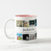 Grootmoeders Crew Custom 8 Photo Grid Tweekleurige Koffiemok (Links)