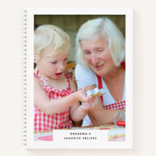 Grootmoeders favorieten ontvang foto's Recipe Book Notitieboek