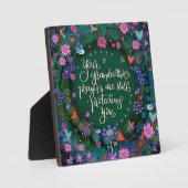 Grootmoeders gebed  Bloemen Inspirerend Fotoplaat (Voorkant)