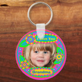 Grootmoeders Moederdag Custom Sleutelhanger (Voorkant)
