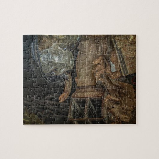 Grootmoeders naaimachine legpuzzel (Horizontaal)