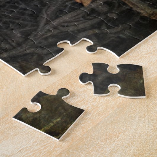 Grootmoeders naaimachine legpuzzel (Zijkant)
