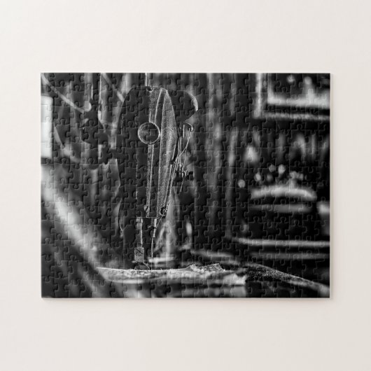 Grootmoeders naaimachine puzzel (Horizontaal)